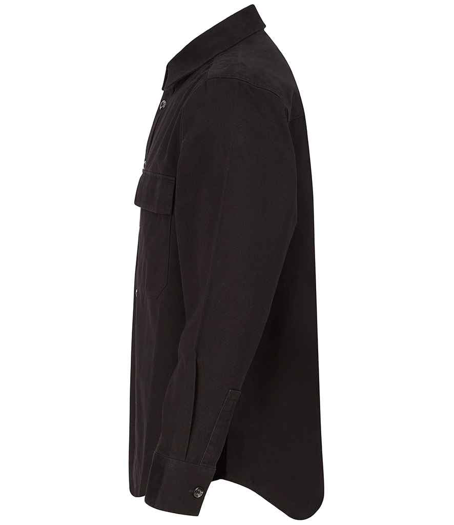 Front Row Drill Overshirt - Black