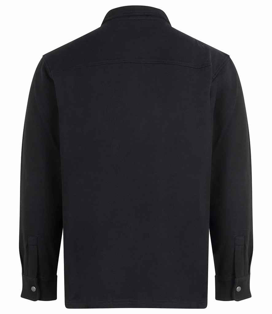 Front Row Premium Piqué Overshirt - Black