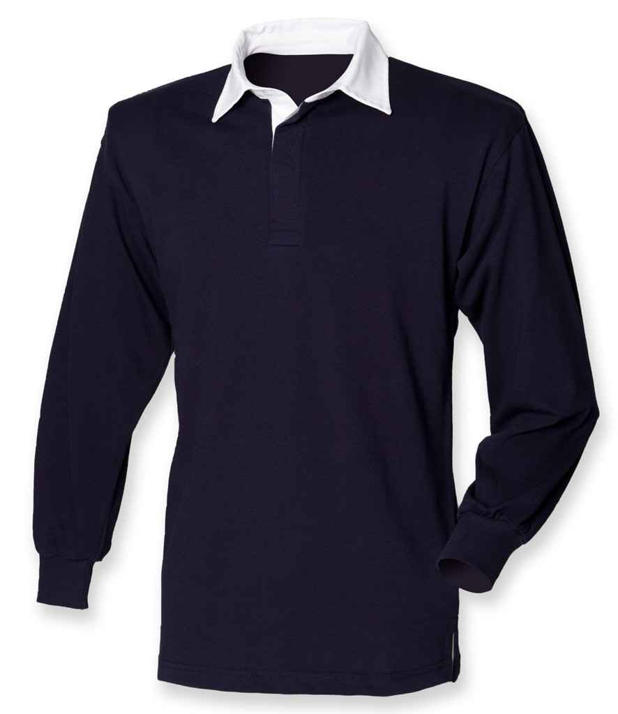 Front Row Classic Rugby Shirt - Navy/White