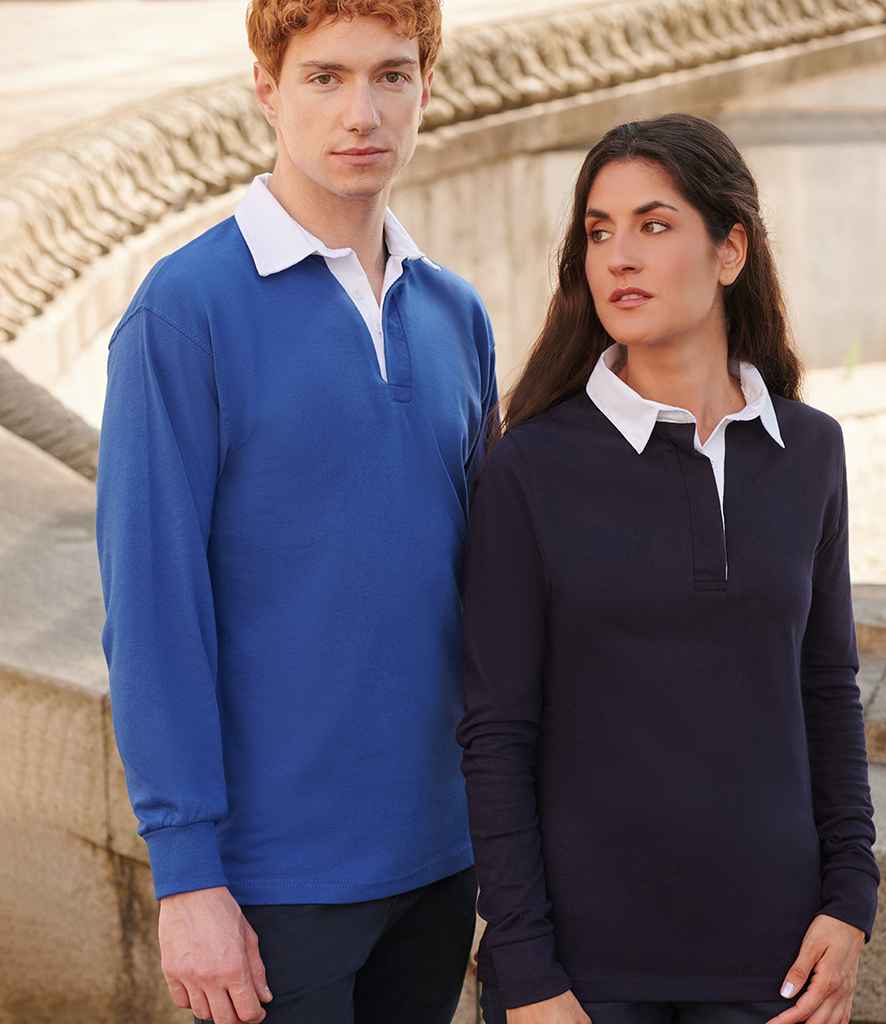 Front Row Classic Rugby Shirt - Navy/White