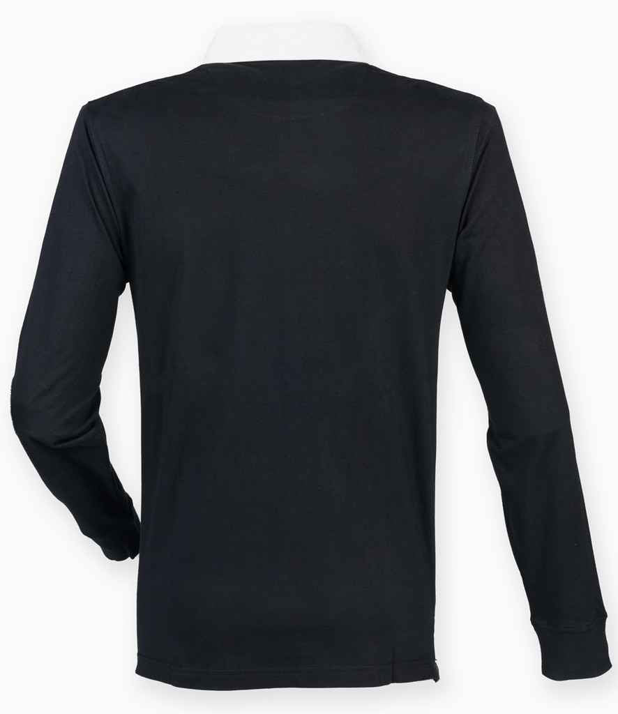 Front Row Premium Superfit Rugby Shirt - Black