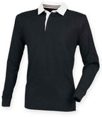 Front Row Premium Superfit Rugby Shirt - Black