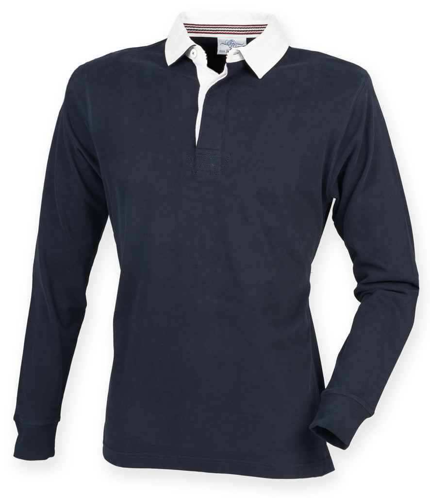 Front Row Premium Superfit Rugby Shirt - Navy