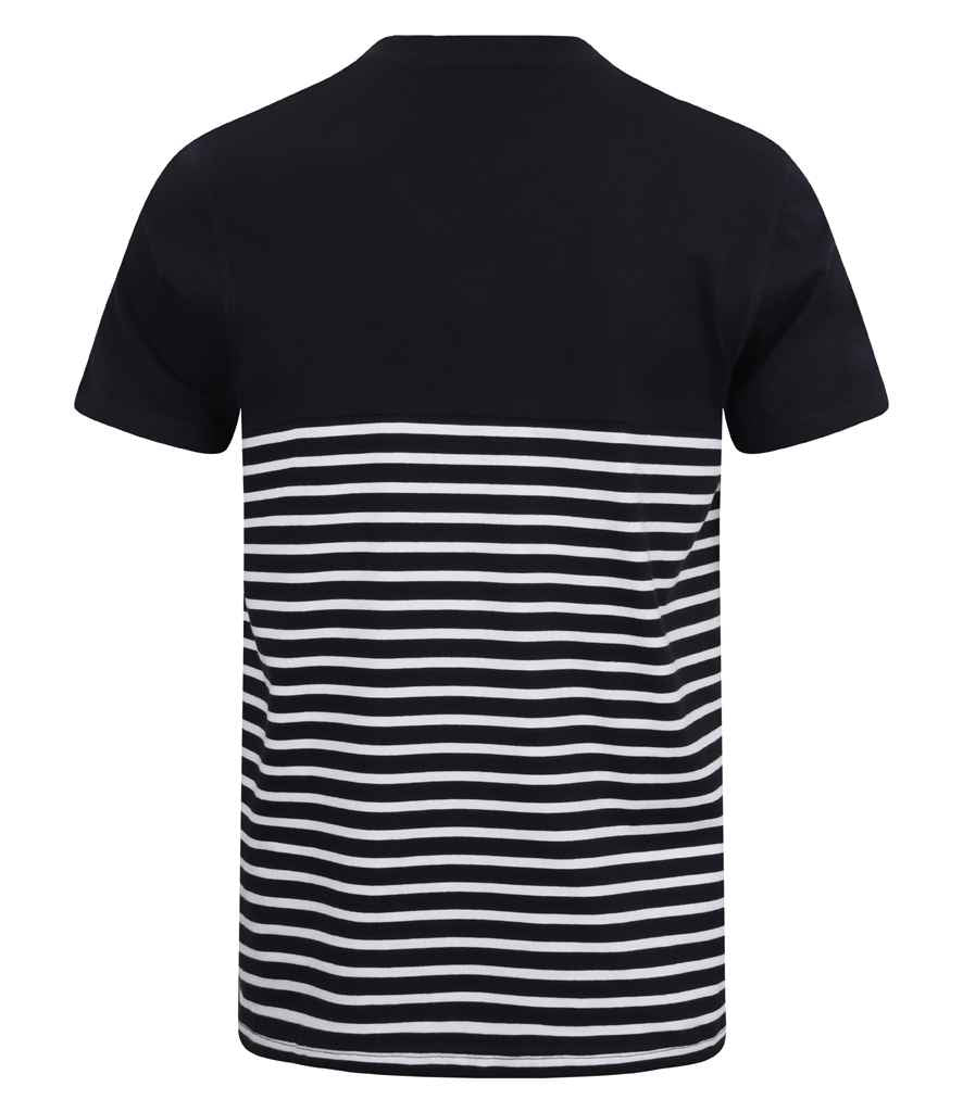 Front Row Unisex Breton Striped T-Shirt - Navy/White