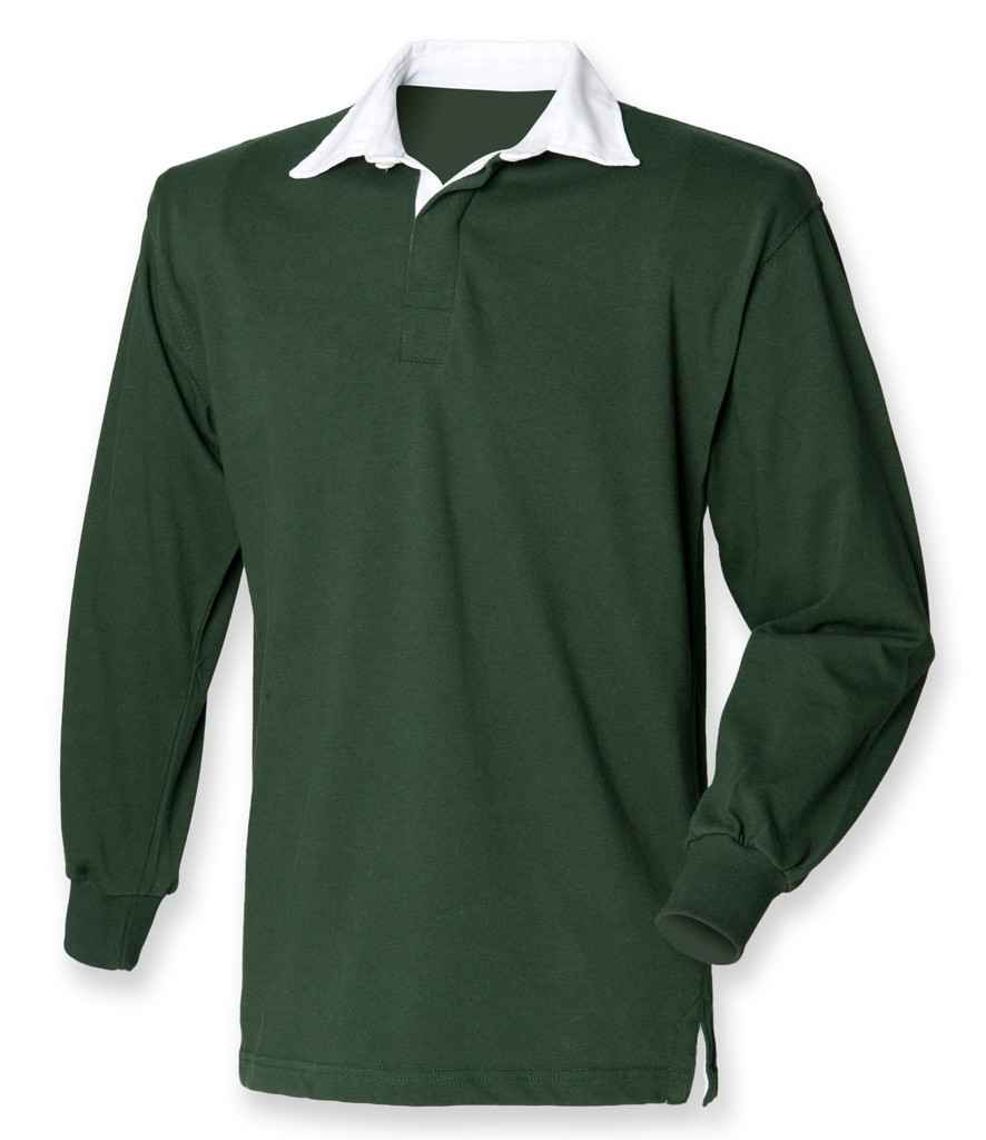 Front Row Original Rugby Shirt - Bottle Green
