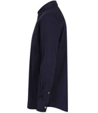 Front Row Casual Long Sleeve Shirt - Washed Navy