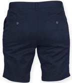 Front Row Ladies Stretch Chino Shorts - Navy