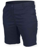 Front Row Ladies Stretch Chino Shorts - Navy