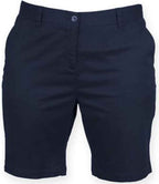 Front Row Ladies Stretch Chino Shorts - Navy