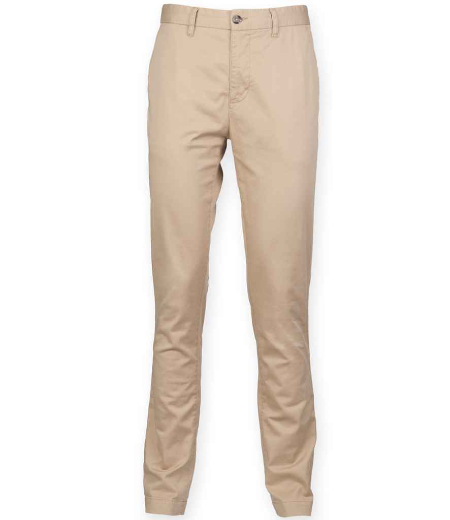 Front Row Stretch Chino Trousers - Stone