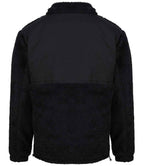Front Row Recycled Sherpa Fleece Jacket - Black
