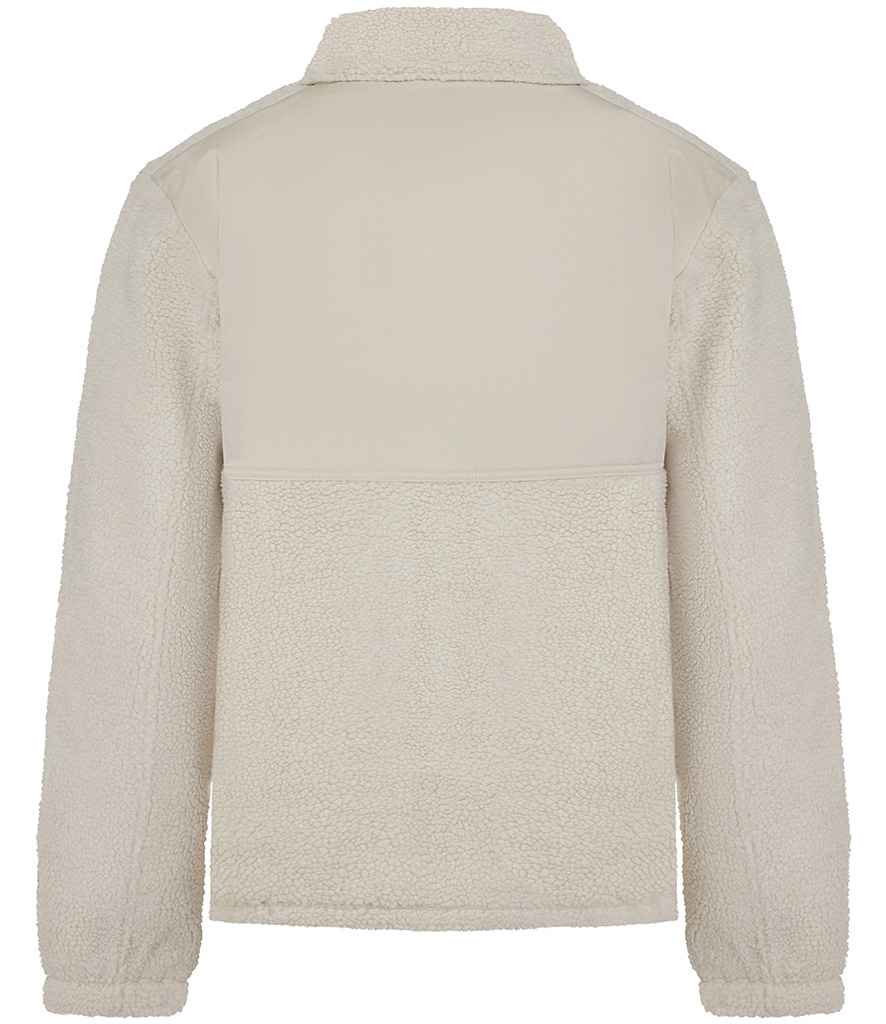 Front Row Recycled Sherpa Fleece Jacket - Natural