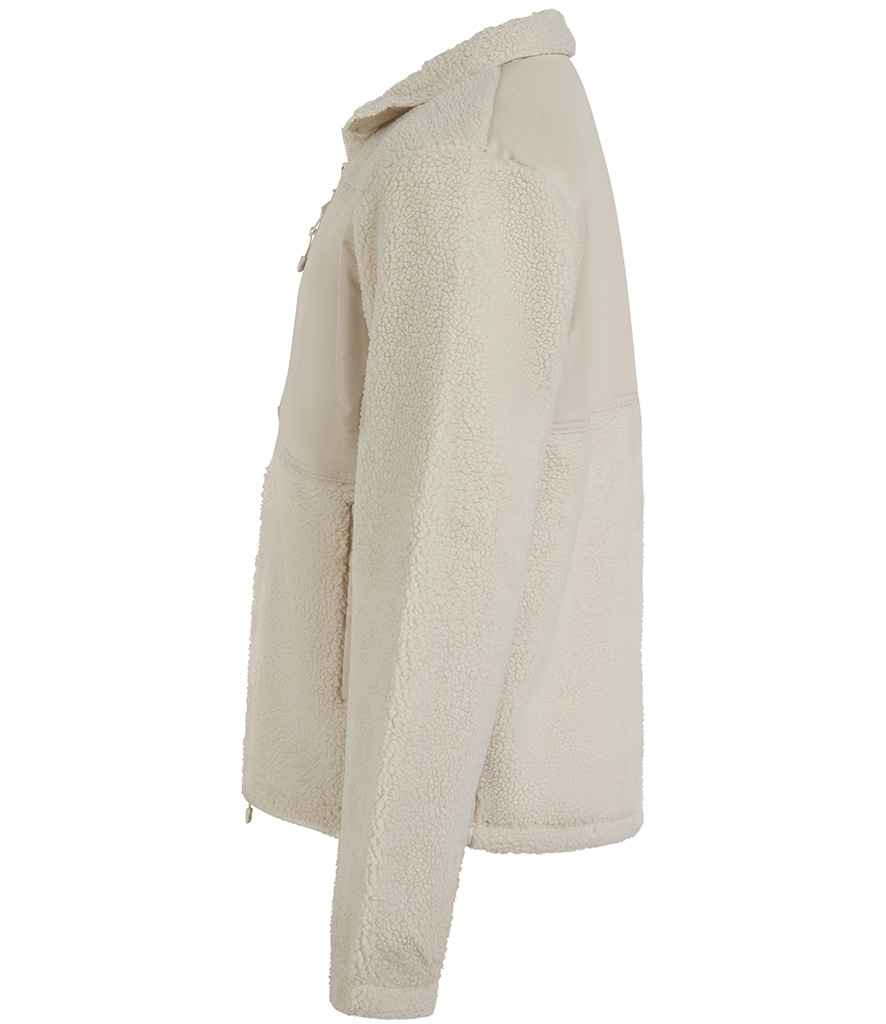 Front Row Recycled Sherpa Fleece Jacket - Natural