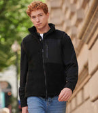 Front Row Recycled Sherpa Gilet - Black