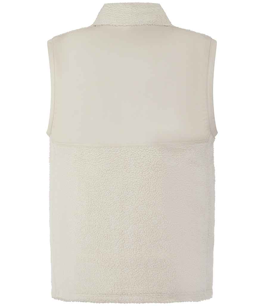 Front Row Recycled Sherpa Gilet - Natural