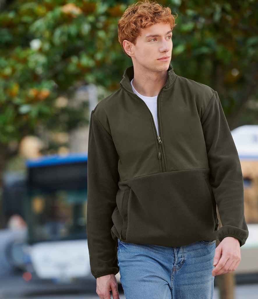 Front Row 1/2 Zip Micro Fleece - Dark Olive