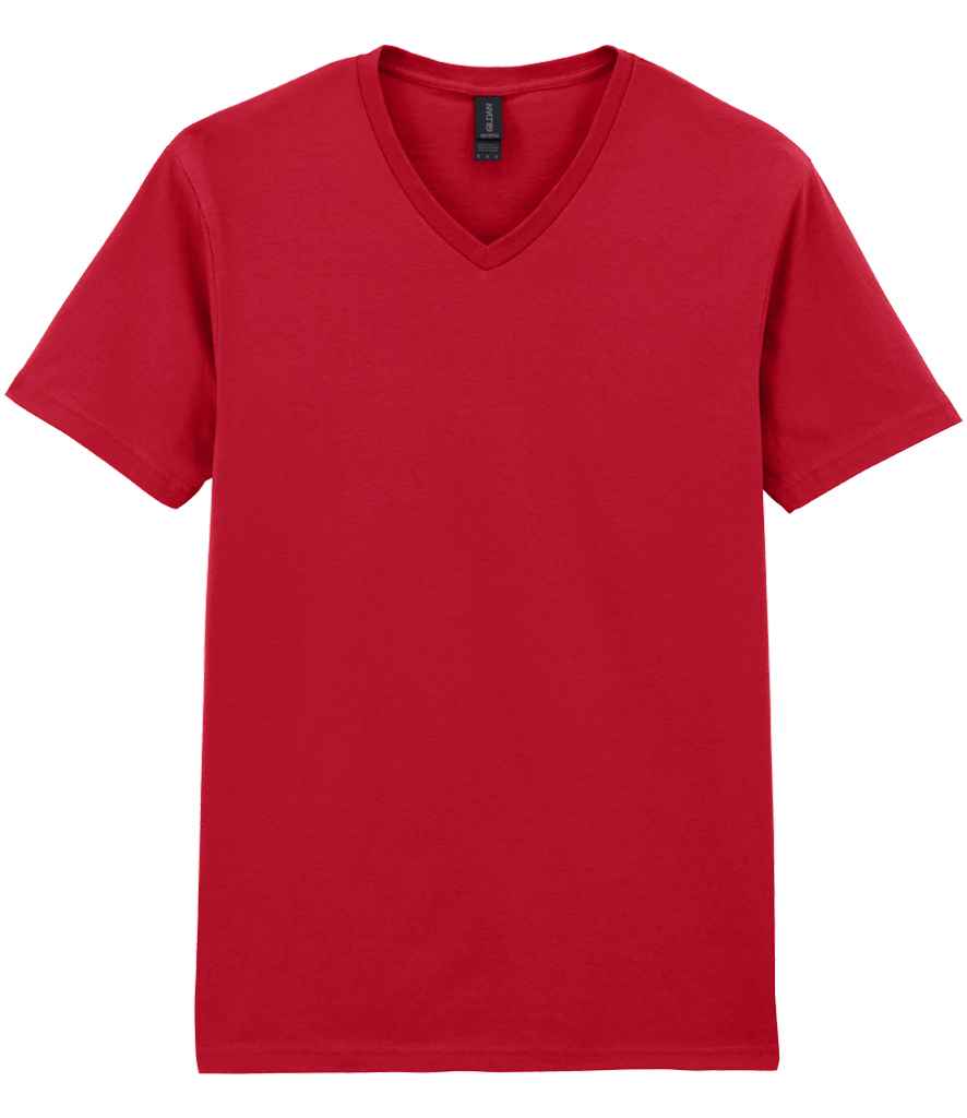 Gildan SoftStyle® V Neck T-Shirt - Cherry Red