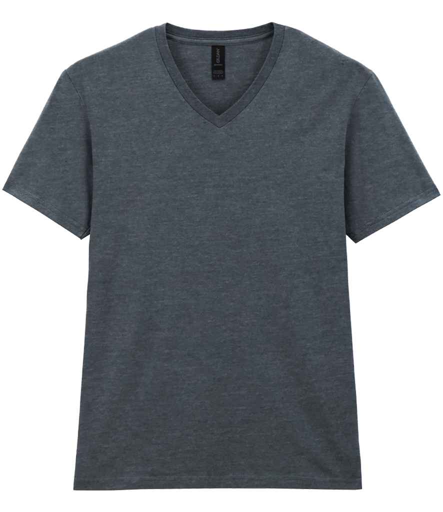 Gildan SoftStyle® V Neck T-Shirt - Dark Heather