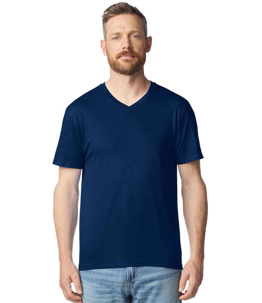 Gildan SoftStyle® V Neck T-Shirt - Navy