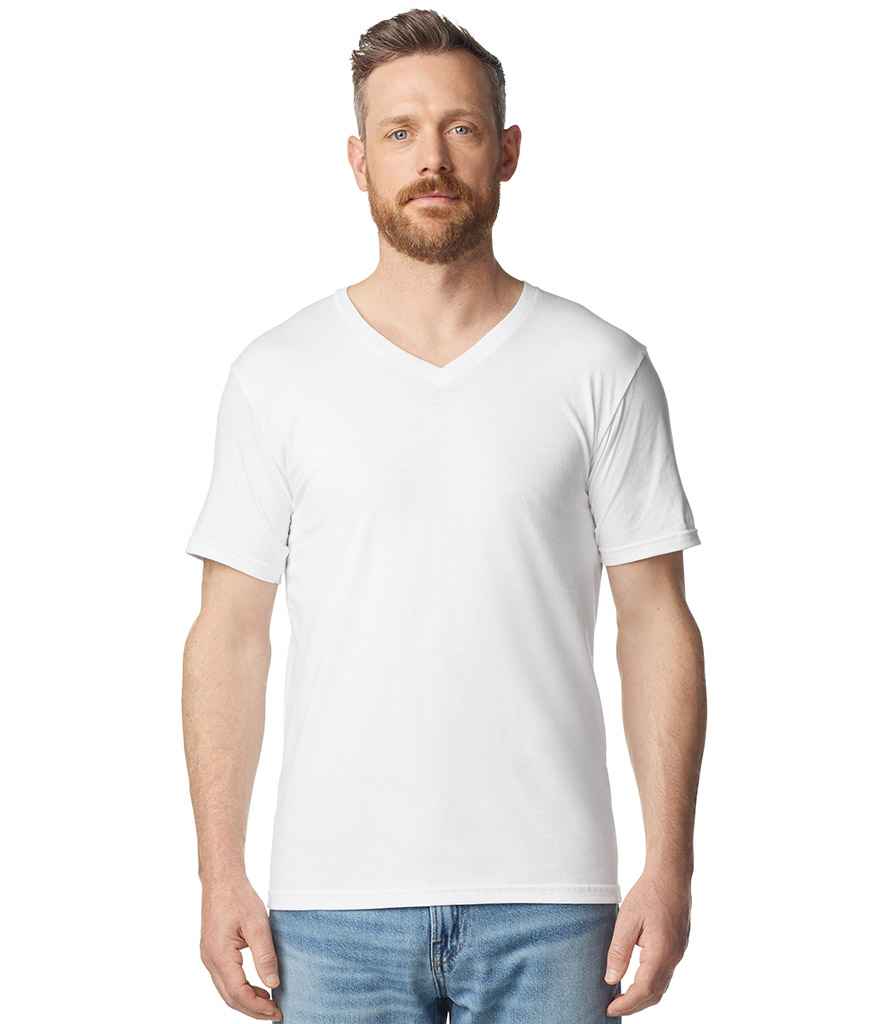 Gildan SoftStyle® V Neck T-Shirt - White