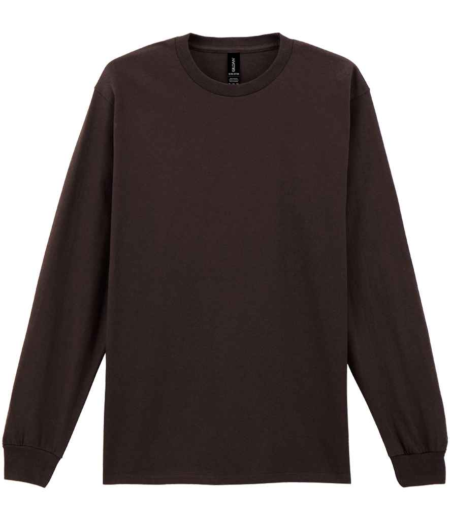 Gildan Ultra Cotton™ Long Sleeve T-Shirt - Dark Chocolate