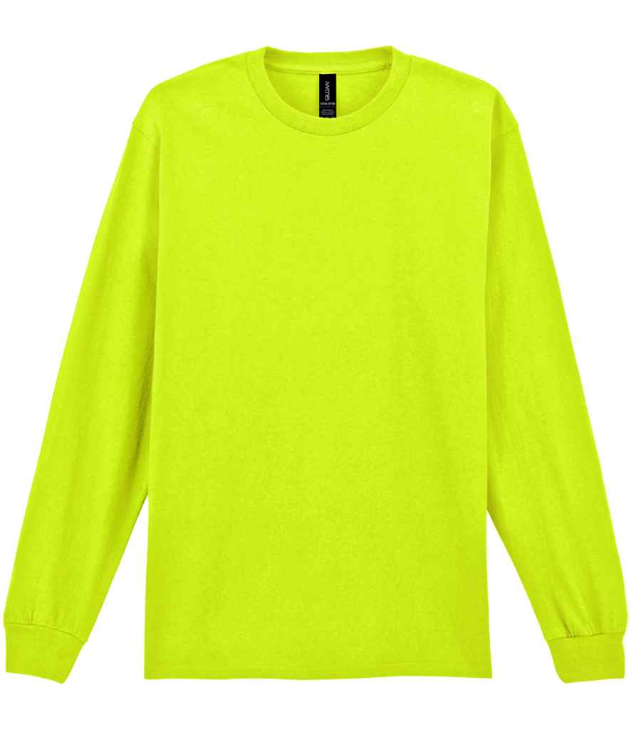Gildan Ultra Cotton™ Long Sleeve T-Shirt - Safety Green