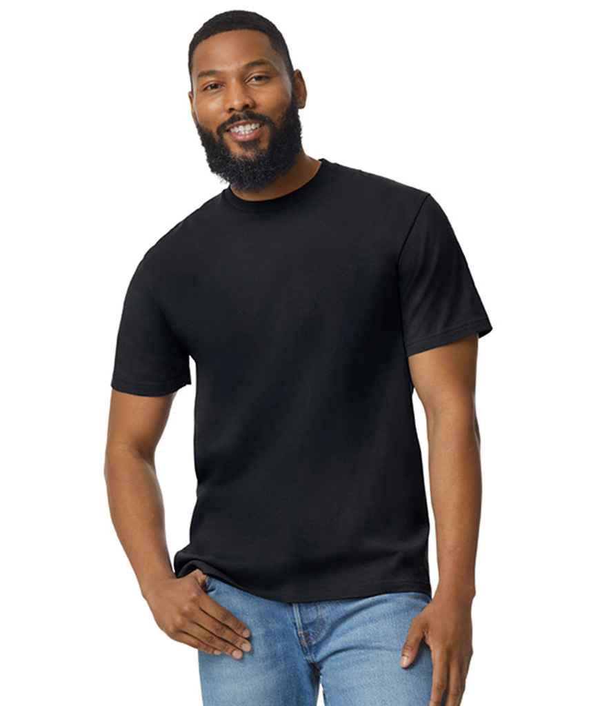 Gildan SoftStyle® Midweight No Label T-Shirt - Pitch Black