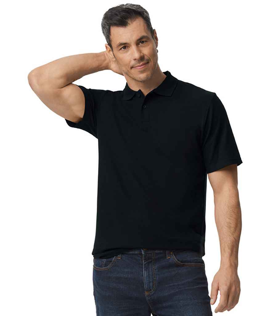 Gildan SoftStyle® Double Piqué Polo Shirt - Black