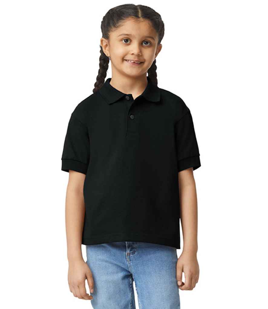 Gildan Kids DryBlend® Jersey Polo Shirt - Black