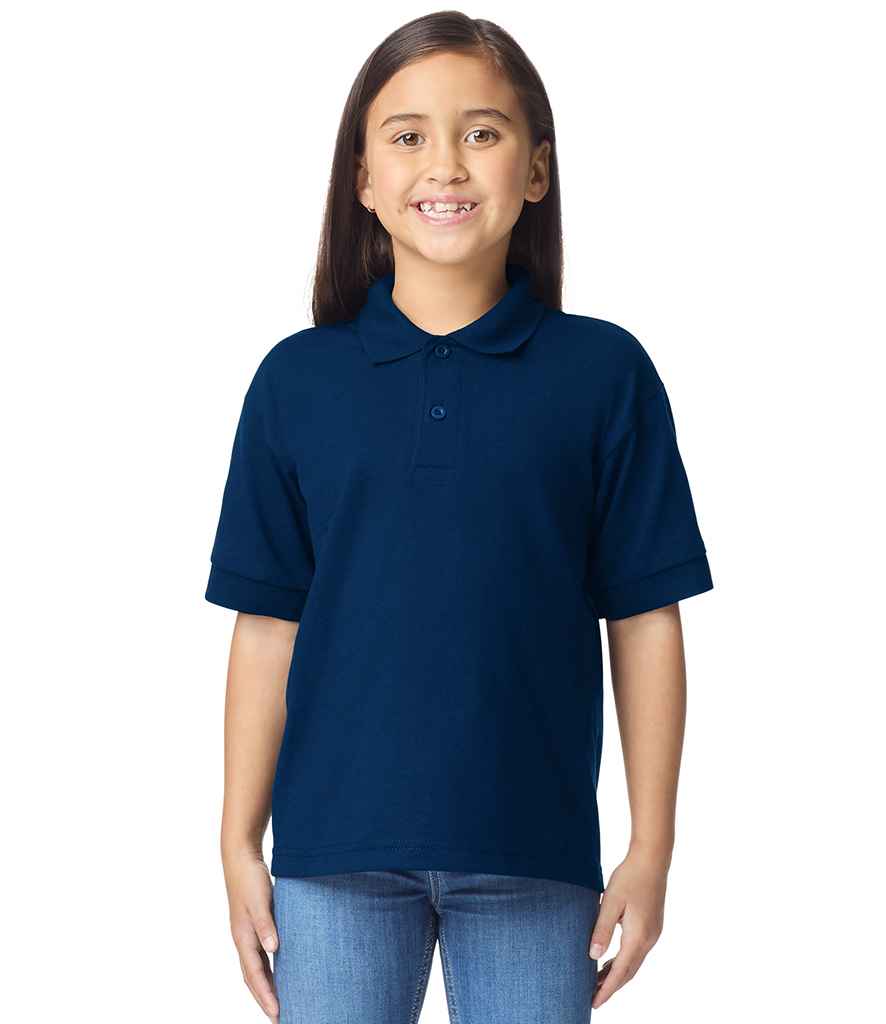 Gildan Kids DryBlend® Jersey Polo Shirt - Navy