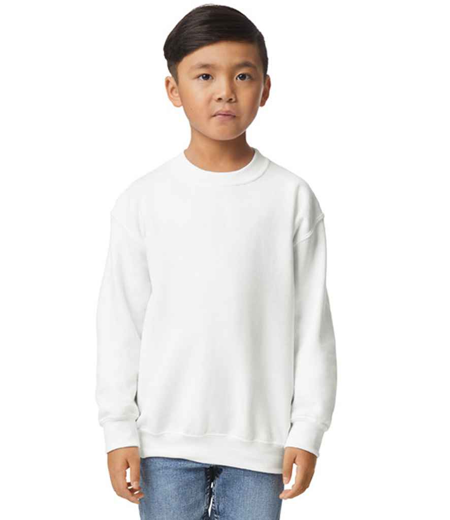 Gildan Kids Heavy Blend™ Drop Shoulder Sweatshirt - White