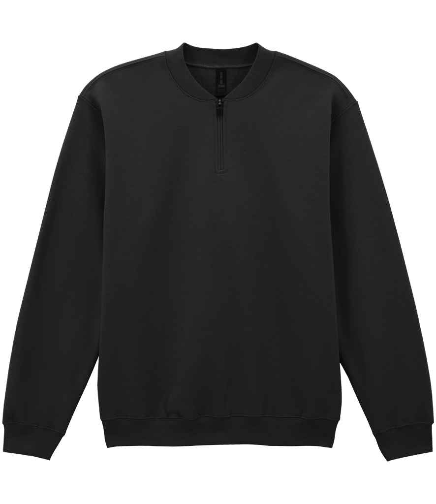 Gildan SoftStyle® Midweight Fleece 1/4 Zip Sweatshirt - Black