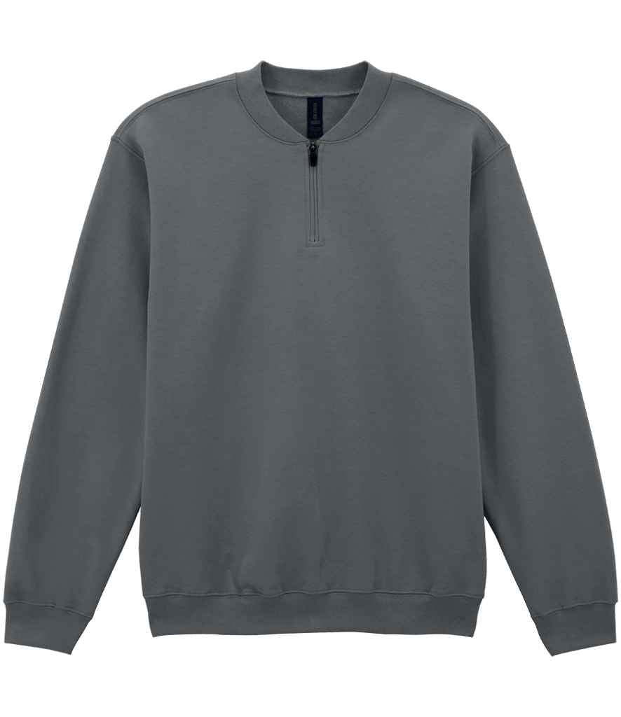 Gildan SoftStyle® Midweight Fleece 1/4 Zip Sweatshirt - Charcoal