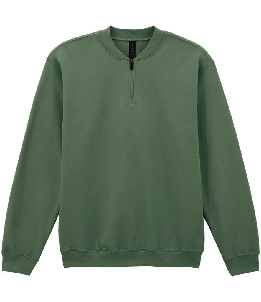 Gildan SoftStyle® Midweight Fleece 1/4 Zip Sweatshirt - Military Green