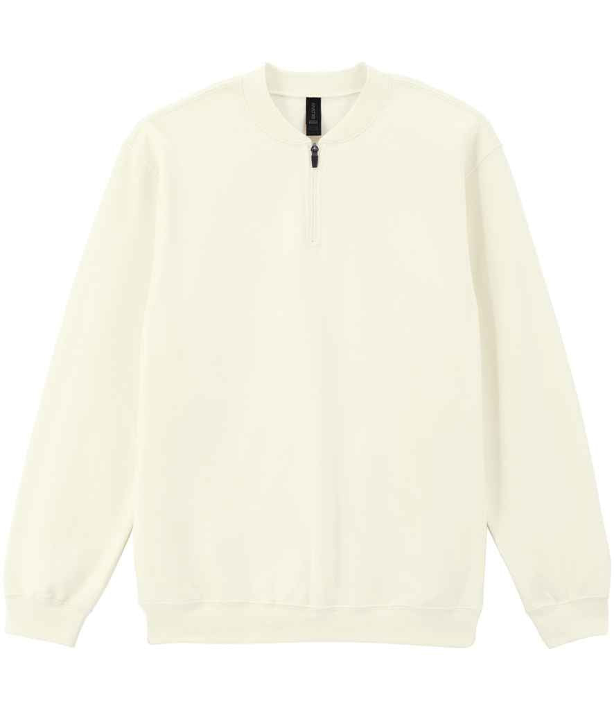 Gildan SoftStyle® Midweight Fleece 1/4 Zip Sweatshirt - Off White