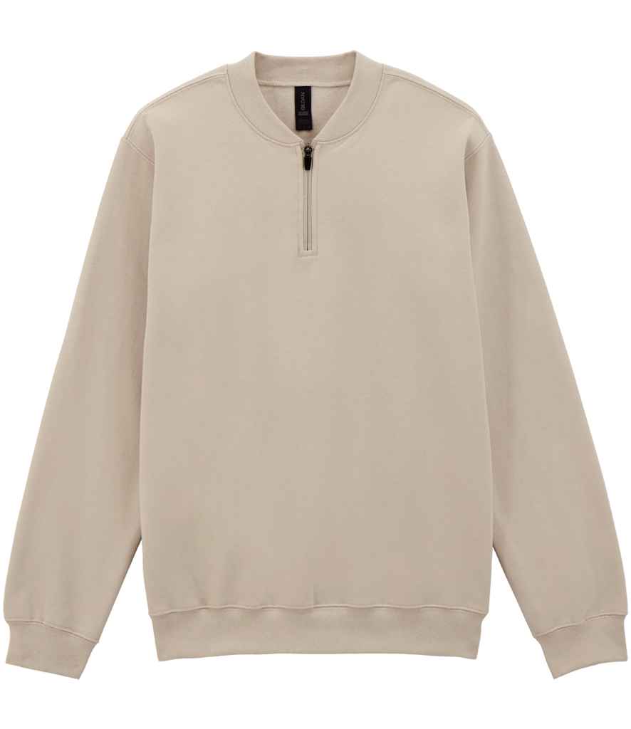 Gildan SoftStyle® Midweight Fleece 1/4 Zip Sweatshirt - Sand