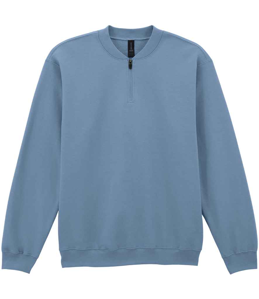 Gildan SoftStyle® Midweight Fleece 1/4 Zip Sweatshirt - Stone Blue