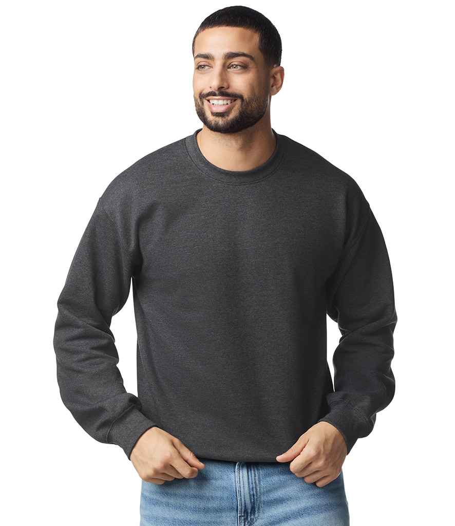 Gildan SoftStyle® Midweight Crew Neck Sweatshirt - Heather Black