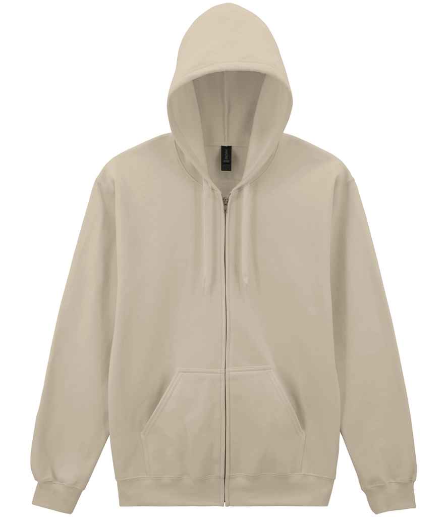 Gildan SoftStyle® Midweight Full Zip Hooded Sweatshirt - Sand