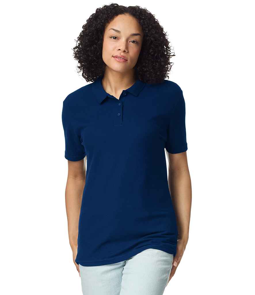 Gildan Ladies SoftStyle® Double Piqué Polo Shirt - Navy