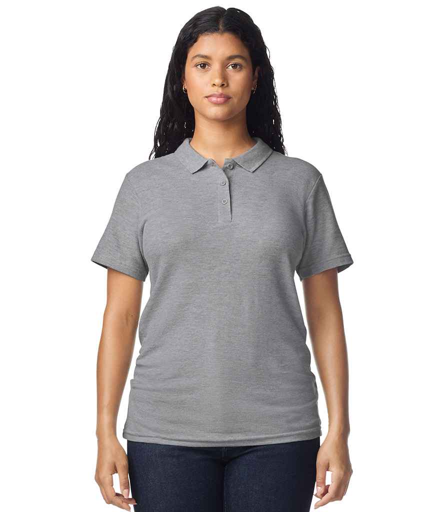 Gildan Ladies SoftStyle® Double Piqué Polo Shirt - Sport Grey