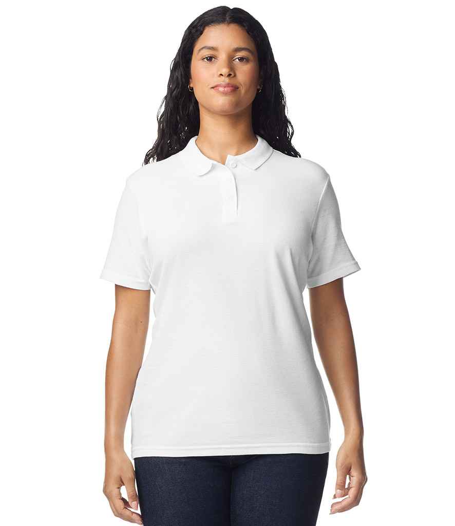 Gildan Ladies SoftStyle® Double Piqué Polo Shirt - White