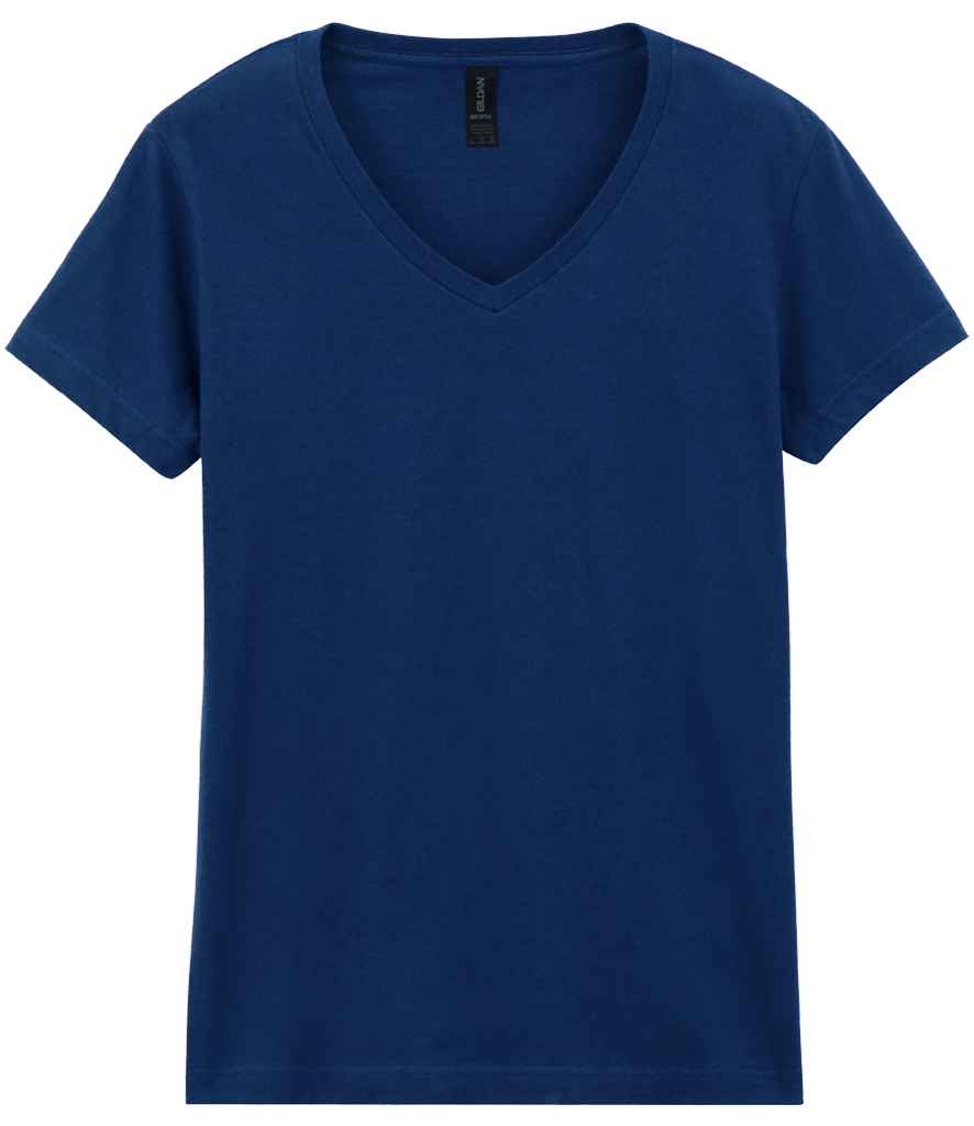 Gildan Ladies SoftStyle® V Neck T-Shirt - Navy