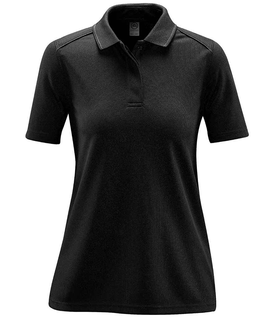 Stormtech Ladies Endurance HD Polo Shirt - Black/Dolphin