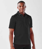 Stormtech Endurance HD Polo Shirt - Black/Dolphin