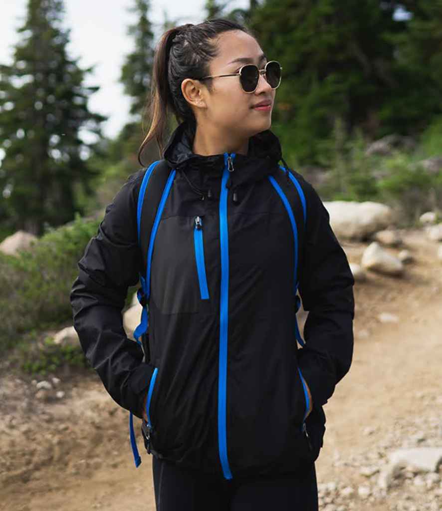 Stormtech Ladies Olympia Shell Jacket - Black/Azure