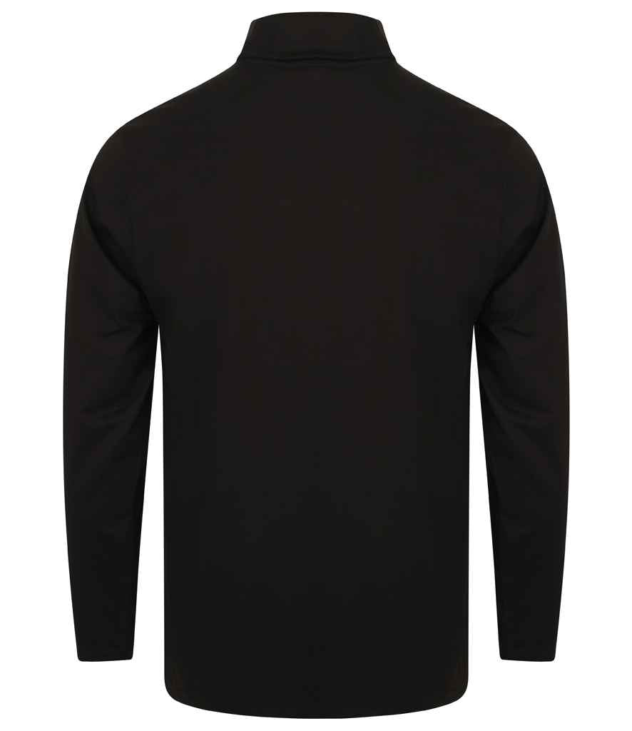 Henbury Long Sleeve Roll Neck Top - Black