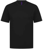 Henbury Unisex Coolplus® Wicking Piqué T-Shirt - Black