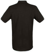 Henbury Modern Fit Cotton Piqué Polo Shirt - Black