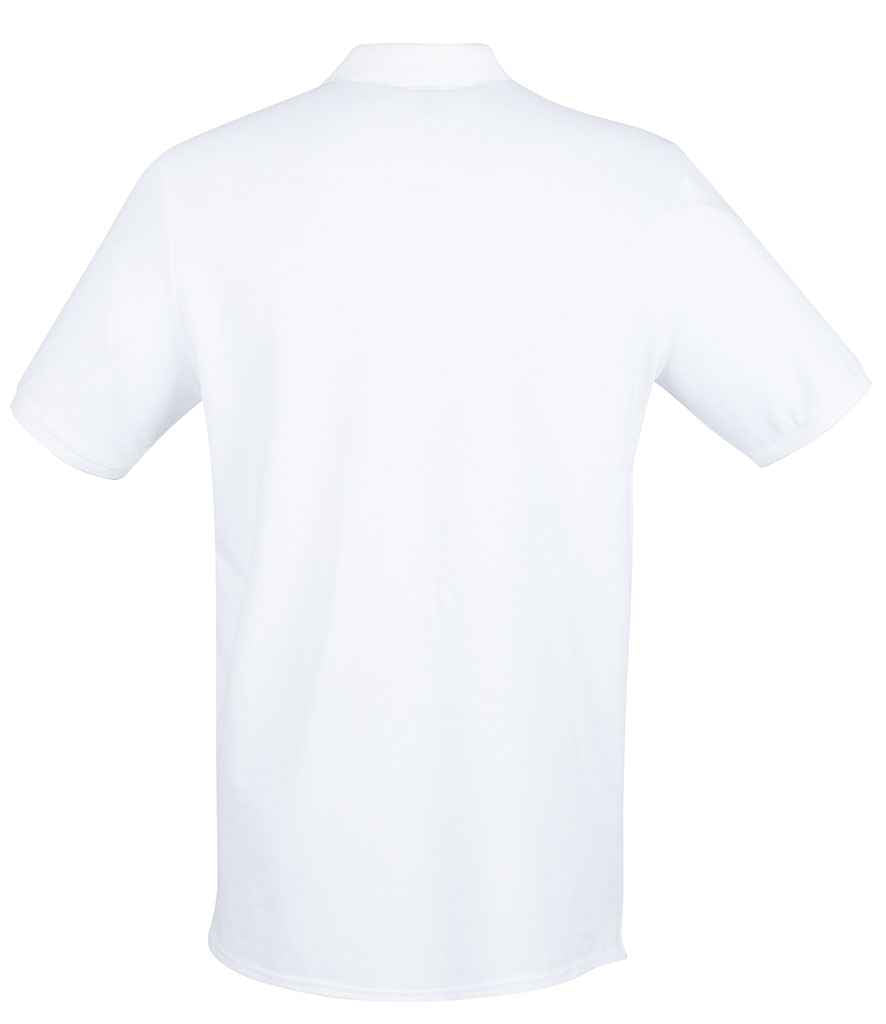 Henbury Modern Fit Cotton Piqué Polo Shirt - White